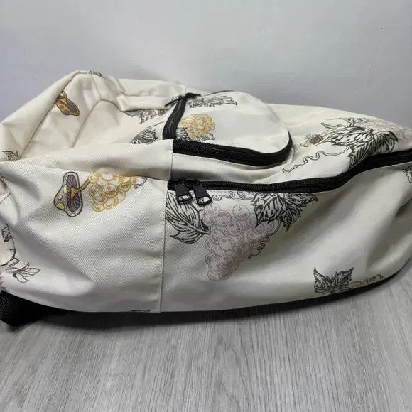 Vans Backpack Grapes Vines Floral Mushroom Adult Size Skateboard Apperal - Picture 5 of 11